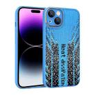 For iPhone 14 Parkour Series Fabric Cooling Phone Case(Blue) - 1