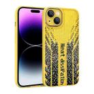 For iPhone 14 Pro Max Parkour Series Fabric Cooling Phone Case(Yellow) - 1