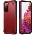 For Samsung Galaxy S20 / S20 FE 5G 2 in 1 Soft TPU Hard PC Phone Case(Red Rose Red) - 1