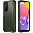 For Samsung Galaxy A03s 164mm India 2 in 1 Soft TPU Hard PC Phone Case(Army Green) - 1