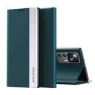 For Xiaomi 12T / 12T Pro / Redmi K50 Ultra Side Electroplated Magnetic Leather Phone Case(Green) - 1