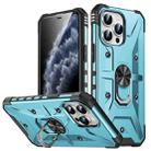 For iPhone 13 Pro Ring Holder Phone Case(Light Blue) - 1