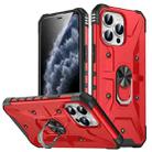 For iPhone 12 Pro Ring Holder Phone Case(Red) - 1