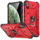 For iPhone X / XS Ring Holder Phone Case(Red) - 1