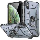 For iPhone XS Max Ring Holder Phone Case(Grey) - 1