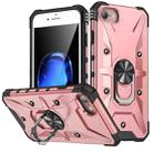 For iPhone SE 2022 / SE 2020 / 7 / 8 Ring Holder Phone Case(Rose Gold) - 1