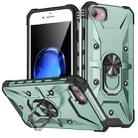 For iPhone SE 2022 / SE 2020 / 7 / 8 Ring Holder Phone Case(Midnight Green) - 1