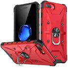 For iPhone 7 Plus / 8 Plus Ring Holder Phone Case(Red) - 1