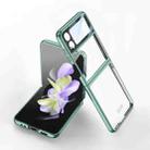 For Samsung Galaxy Z Flip4 GKK Integrated Electroplating All-inclusive Phone Case(Night Green) - 1