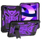 For iPad Pro 11 2018/2020/2021 Bumblebee Silicone+PC Shockproof Tablet Case with Holder(Black Purple) - 1