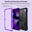 For iPad Pro 11 2018/2020/2021 Bumblebee Silicone+PC Shockproof Tablet Case with Holder(Black Purple) - 3