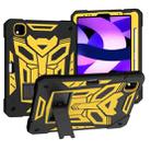 For iPad Pro 11 2018/2020/2021 Bumblebee Silicone+PC Shockproof Tablet Case with Holder(Black Gold) - 1