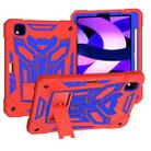 For iPad Pro 11 2018/2020/2021 Bumblebee Silicone+PC Shockproof Tablet Case with Holder(Red Blue) - 1