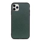 For iPhone 11 Pro Litchi Texture Genuine Leather Folding Protective Case(Green) - 1