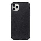 For iPhone 11 Pro Max Litchi Texture Genuine Leather Folding Protective Case(Black) - 1