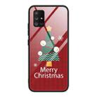 For Samsung Galaxy A71 4G Christmas Glass Phone Case(Christmas Trees) - 1