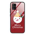 For Samsung Galaxy A71 5G Christmas Glass Phone Case(Snowman) - 1