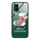 For Samsung Galaxy A51 4G Christmas Glass Phone Case(Christmas Socks) - 1