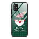 For Samsung Galaxy A51 5G Christmas Glass Phone Case(Santa Claus) - 1