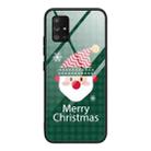 For Samsung Galaxy A41 Christmas Glass Phone Case(Santa Claus) - 1