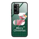 For Honor 30 Pro Christmas Glass Phone Case(Christmas Socks) - 1