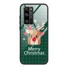 For Honor 30 Pro Christmas Glass Phone Case(Deer Head) - 1