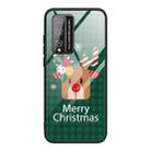 For Honor Play 4T Pro Christmas Glass Phone Case(Deer Head) - 1