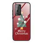 For Honor Play 4T Pro Christmas Glass Phone Case(Christmas Trees) - 1