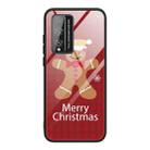 For Honor Play 4T Pro Christmas Glass Phone Case(Brown Toy Bear) - 1