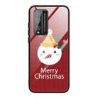 For Honor Play 4T Pro Christmas Glass Phone Case(Snowman) - 1