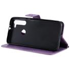 For Motorola Moto G8 Tree & Cat Pattern Pressed Printing Horizontal Flip PU Leather Case with Holder & Card Slots & Wallet & Lanyard(Light Purple) - 7