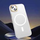 For iPhone 14 Magsafe Magnetic Crystal Frosted Series Phone Case(Translucent White) - 1