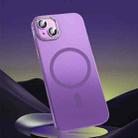 For iPhone 11 Magsafe Magnetic Crystal Frosted Series Phone Case(Translucent Purple) - 1