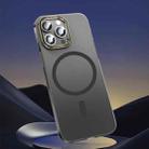 For iPhone 11 Pro Magsafe Magnetic Crystal Frosted Series Phone Case(Translucent Black) - 1