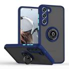For Samsung Galaxy S23 5G Q Shadow I Ring Kickstand PC and TPU Hybrid Phone Case(Royal Blue) - 1