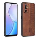 For Huawei Maimang 11 AZNS 3D Embossed Skin Feel Phone Case(Brown) - 1