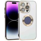 For iPhone 14 Pro Electroplated TPU Phone Case(White) - 1