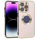 For iPhone 14 Pro Max Electroplated TPU Phone Case(Rose Gold) - 1