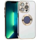 For iPhone 13 Pro Electroplated TPU Phone Case(White) - 1