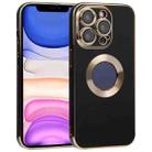 For iPhone 11 Electroplated TPU Phone Case(Black) - 1