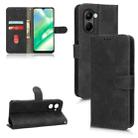 For Realme C33 Skin Feel Magnetic Flip Leather Phone Case(Black) - 1