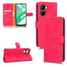 For Realme C33 Skin Feel Magnetic Flip Leather Phone Case(Rose Red) - 1