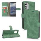 For Nokia G60 Skin Feel Magnetic Flip Leather Phone Case(Green) - 1