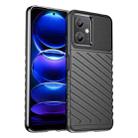 For Xiaomi Redmi Note 12 China Thunderbolt Shockproof TPU Protective Soft Phone Case(Black) - 1