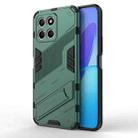 For Honor X8 5G Punk Armor PC + TPU Phone Case with Holder(Green) - 1