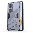 For Honor 90 Pro Punk Armor PC + TPU Phone Case with Holder(Grey) - 1