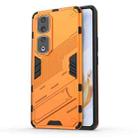 For Honor 90 Pro Punk Armor PC + TPU Phone Case with Holder(Orange) - 1