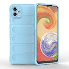 For Samsung Galaxy A04 4G Magic Shield TPU + Flannel Phone Case(Light Blue) - 1