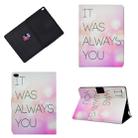 For iPad Air Horizontal Painted Flat Leather Case with Sleep Function & Pen Cover & Card Slot & Holder(Foundation English) - 1