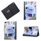 For iPad mini  2 / 3 / 4 / 5 Horizontal Painted Flat Leather Case with Sleep Function & Pen Cover & Card Slot & Holder(White Rabbit) - 1